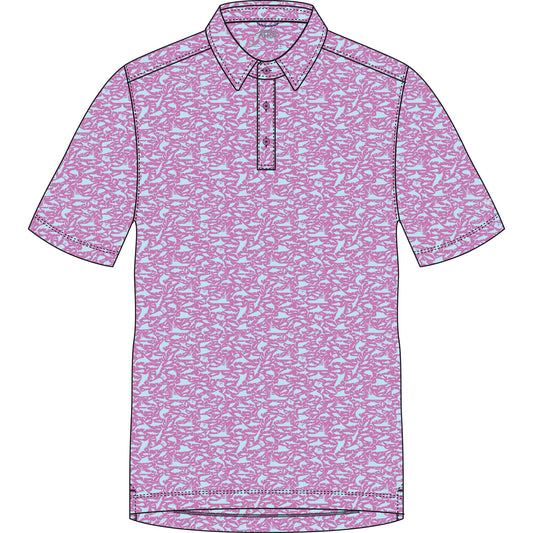 Aftco Boatbar Polo - Wild Rose