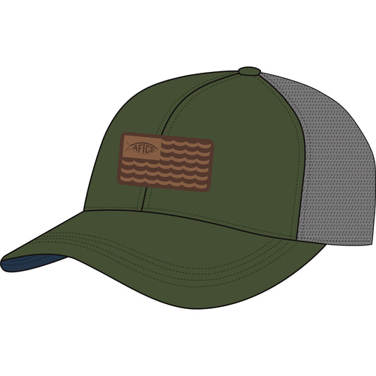 Aftco Canton Trucker Hat - Olive