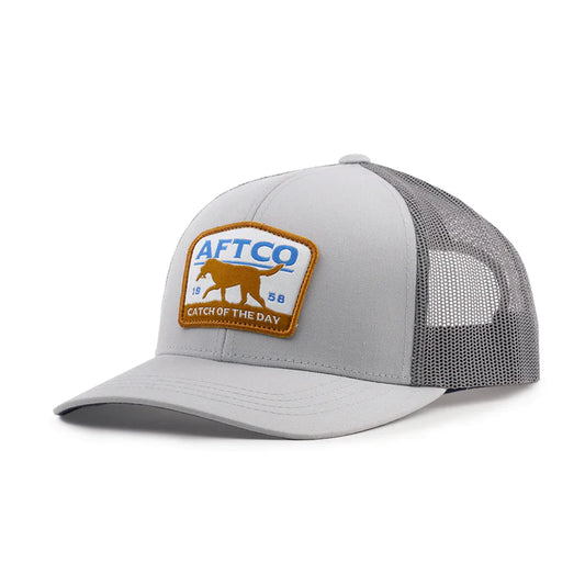 Aftco Fetch Fishing Trucker Hat - Gray
