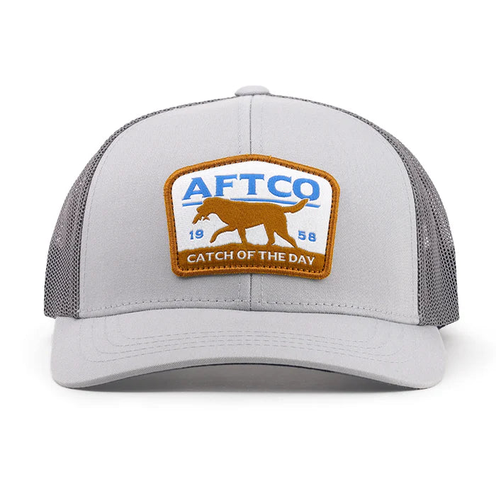 Aftco Fetch Fishing Trucker Hat - Gray