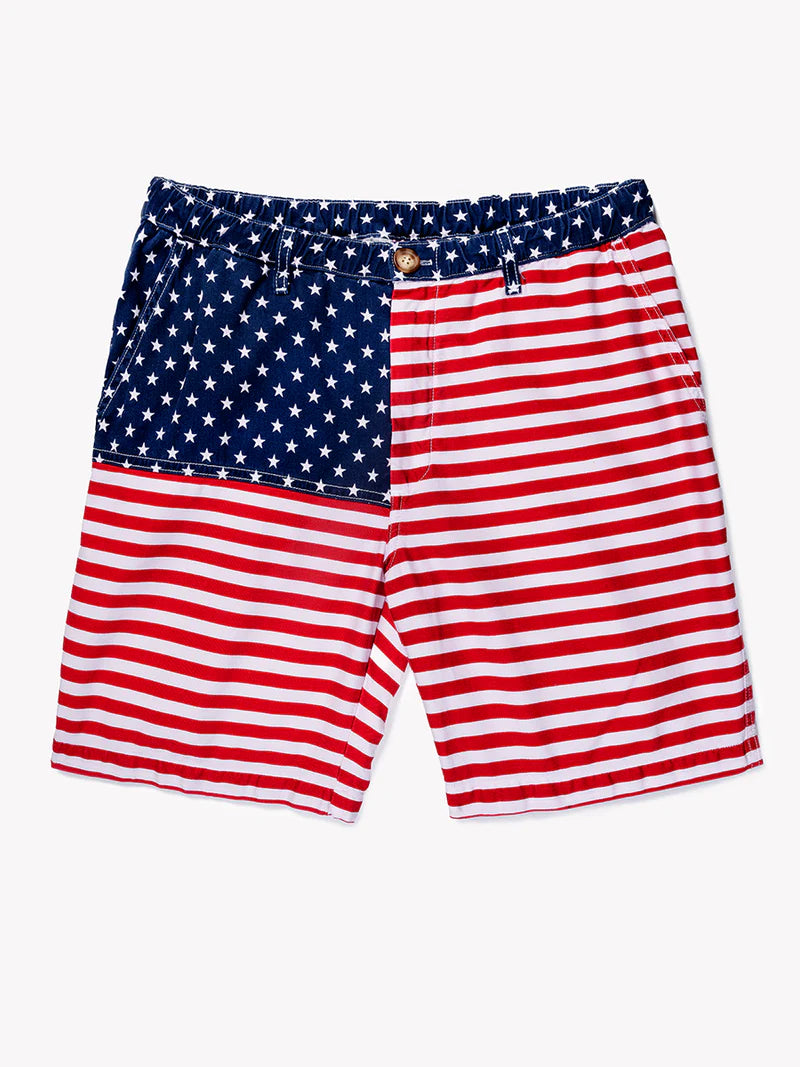 Chubbies Originals Printed Twill Shorts The 'Mericas