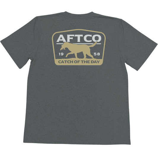 Aftco Fetch Charcoal Heather Tee