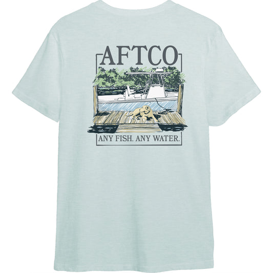 Aftco Seek seafoam Heather Tee