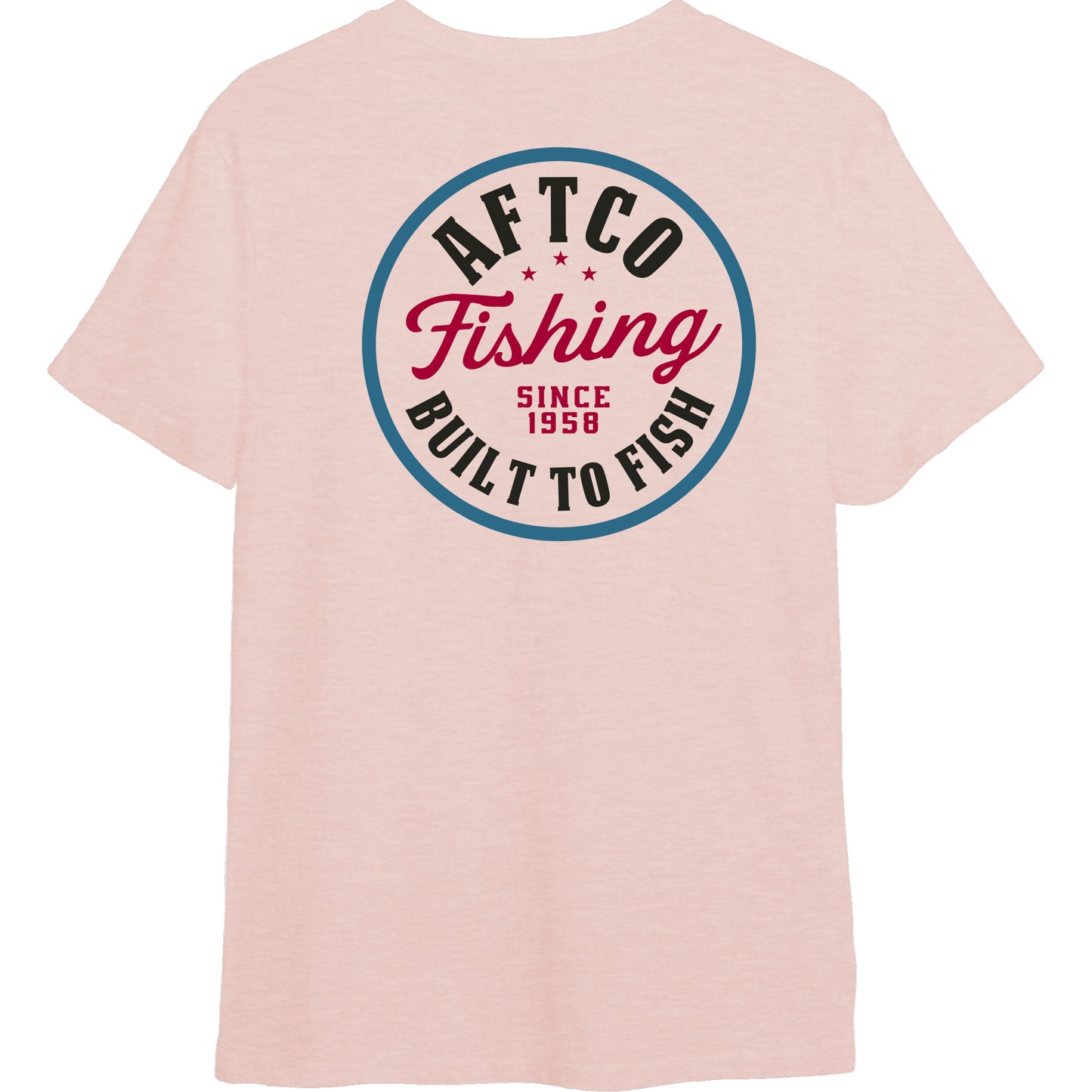 Aftco Noon Dusty Rose Heather Tee