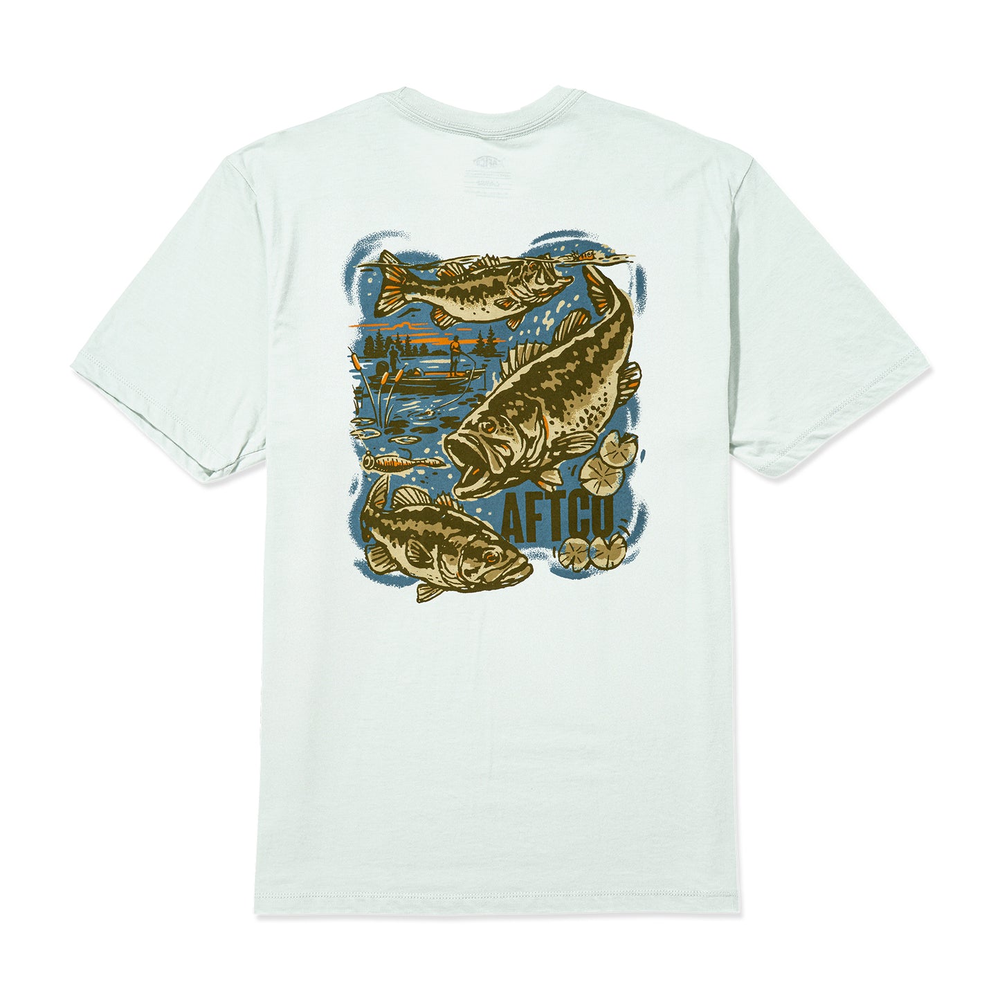 Aftco Habitat Seafoam Heather Tee