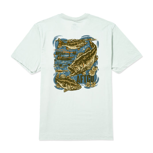 Aftco Habitat Seafoam Heather Tee