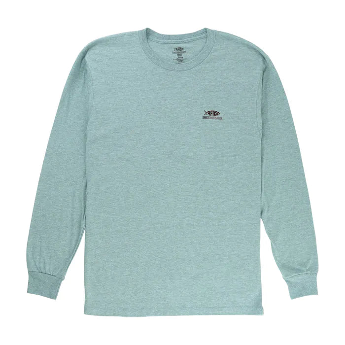 AFTCO Scripto LS Shirt- Moonstone Heather