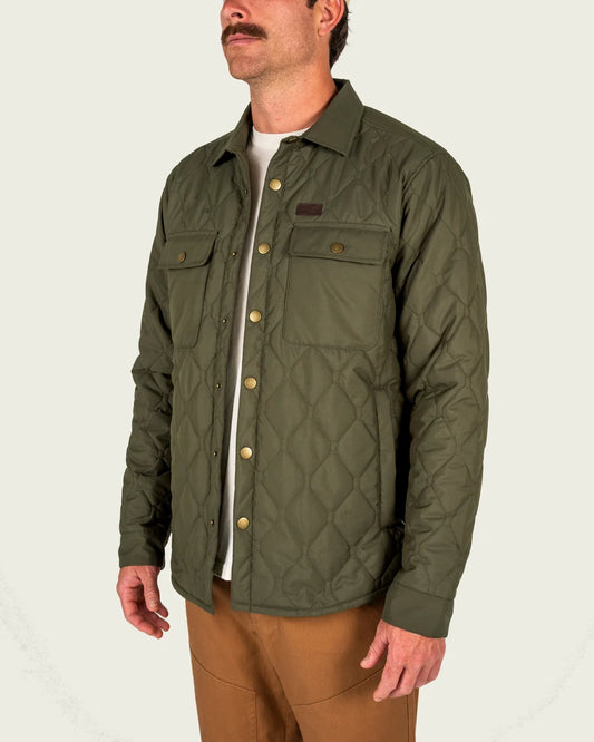 Marsh Wear Saluda Puff Shacket - Grape Leaf