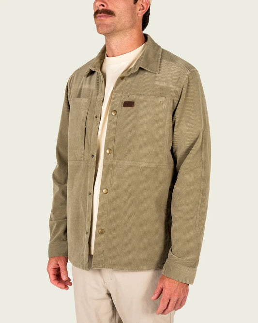 Marsh Wear The Delano Cord Shacket - Sage Brush