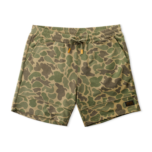 Marsh Wear Fireside Sweatshorts - Green Mallard Camo