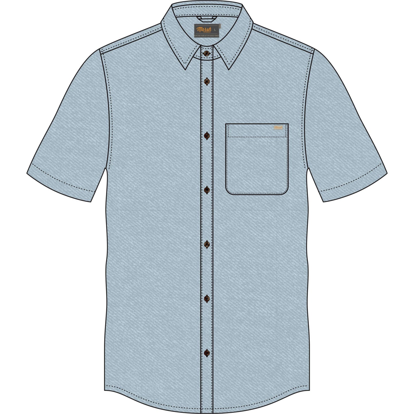 Marsh Wear Delray Denim SS - Light Denim