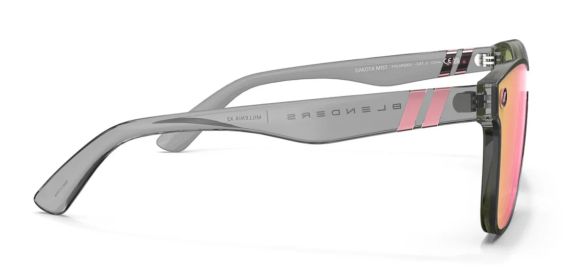 Blenders Eyewear Dakota Mist Polarized - Grey/Pink