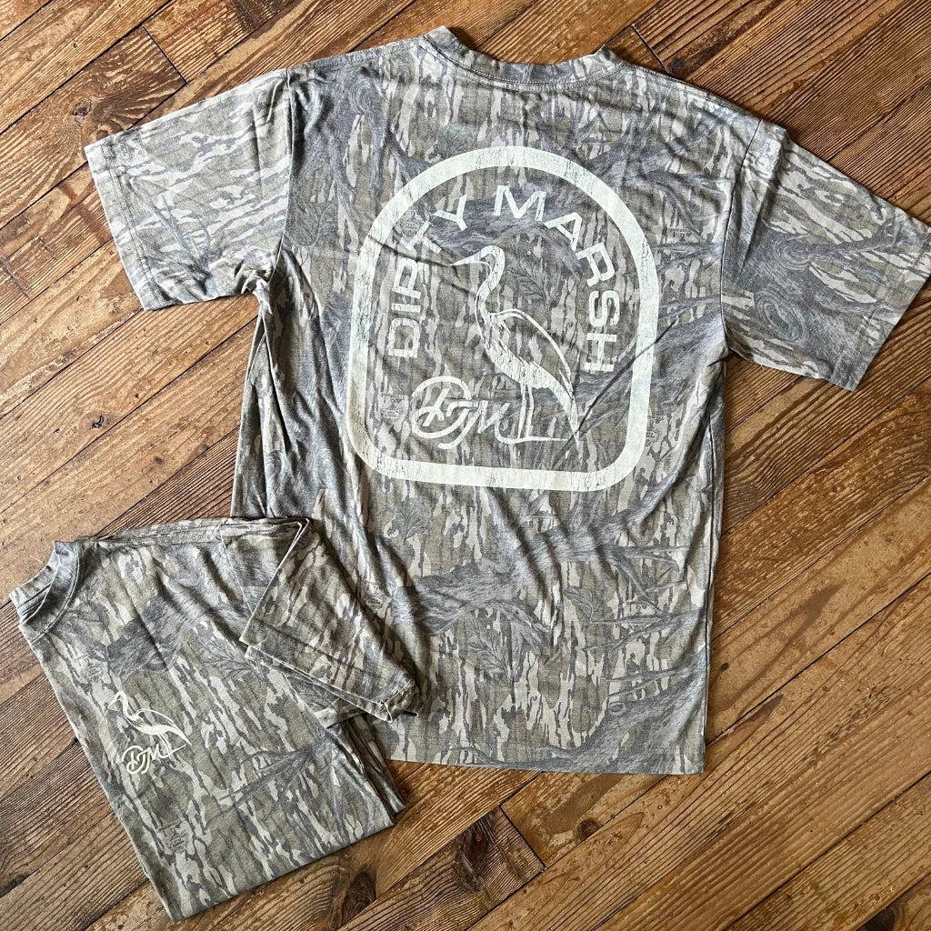 Dirty Marsh Mossy Oak Treestand Backshore Camo T-Shirt