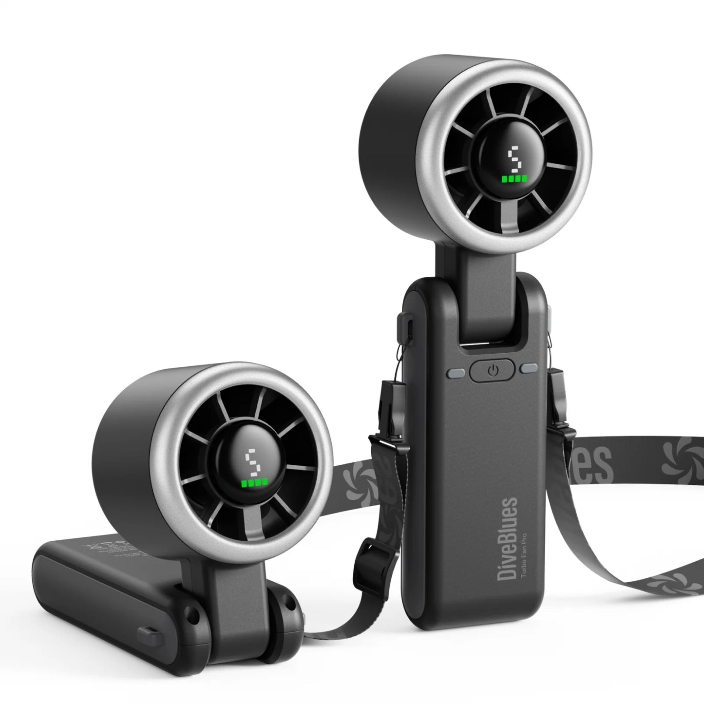 Diveblues Portable 3 IN 1 Handheld Fan - Black