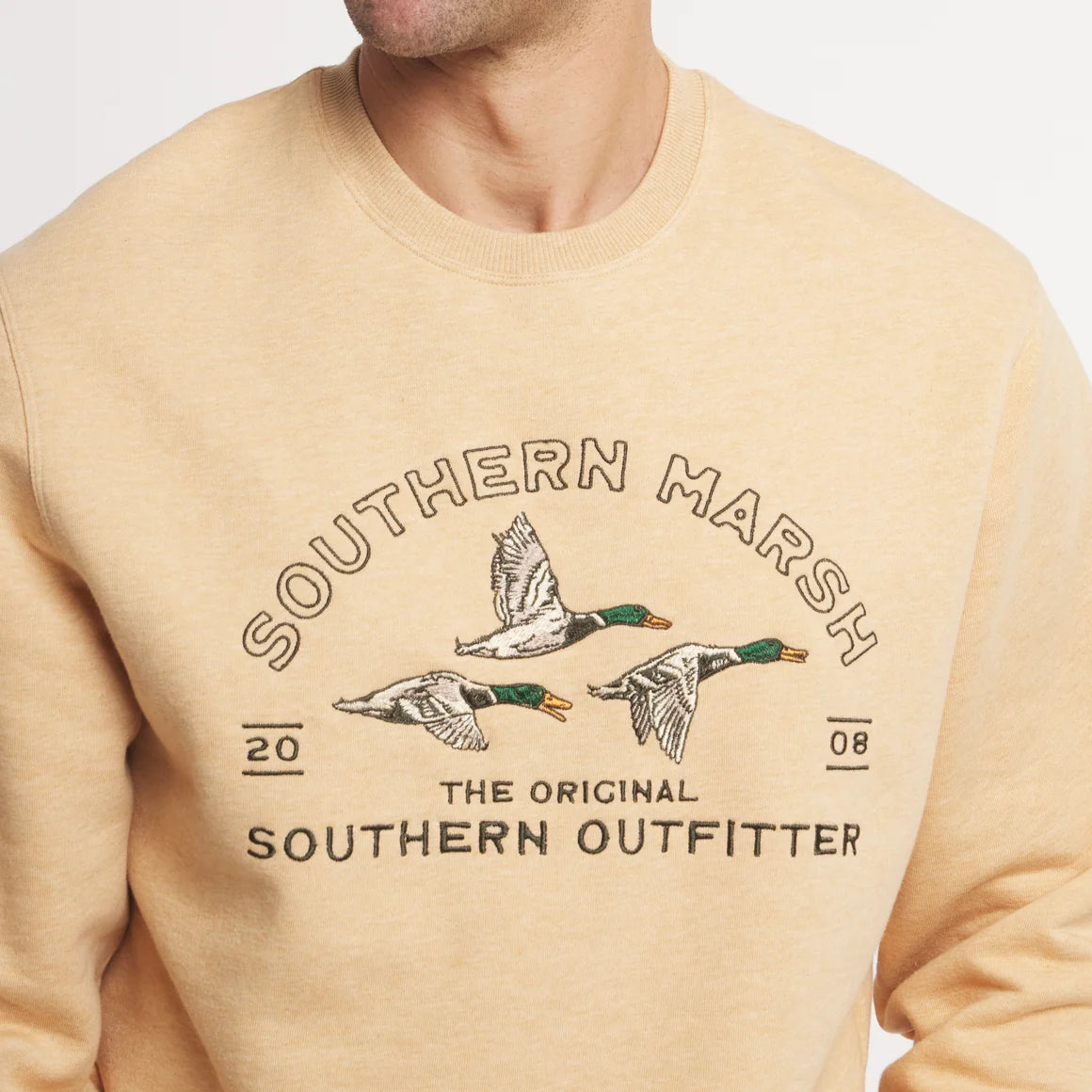 Southern Marsh Searcy Heather Sweatshirt - Khaki