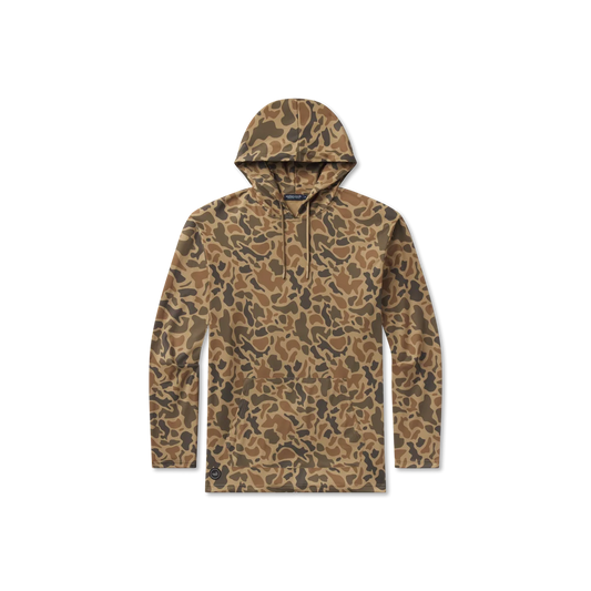 Southern Marsh Baldwyn Active Hoodie - Retro Camo Washed Walnut