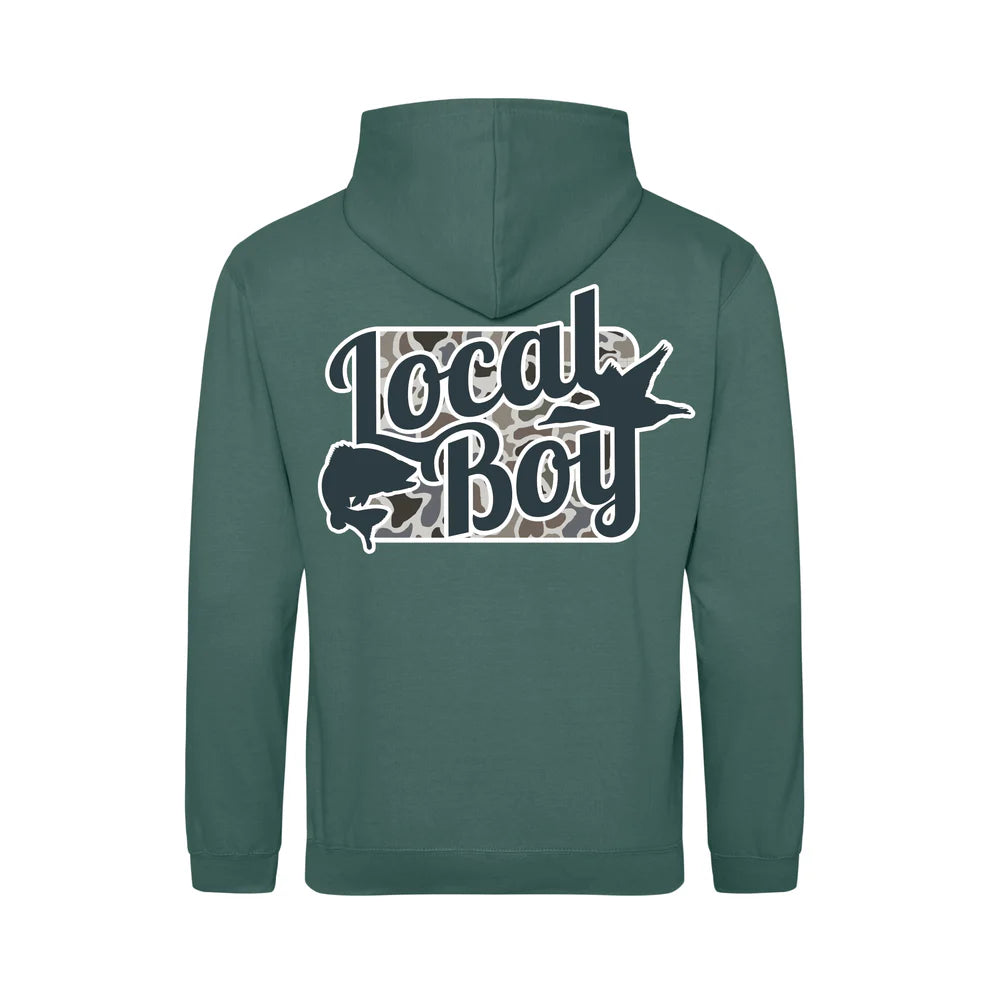 Local Boy Youth Open Season LCF Brushwood Hoodie - Moss Green