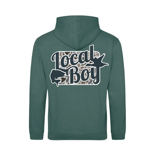 Local Boy Youth Open Season LCF Brushwood Hoodie - Moss Green