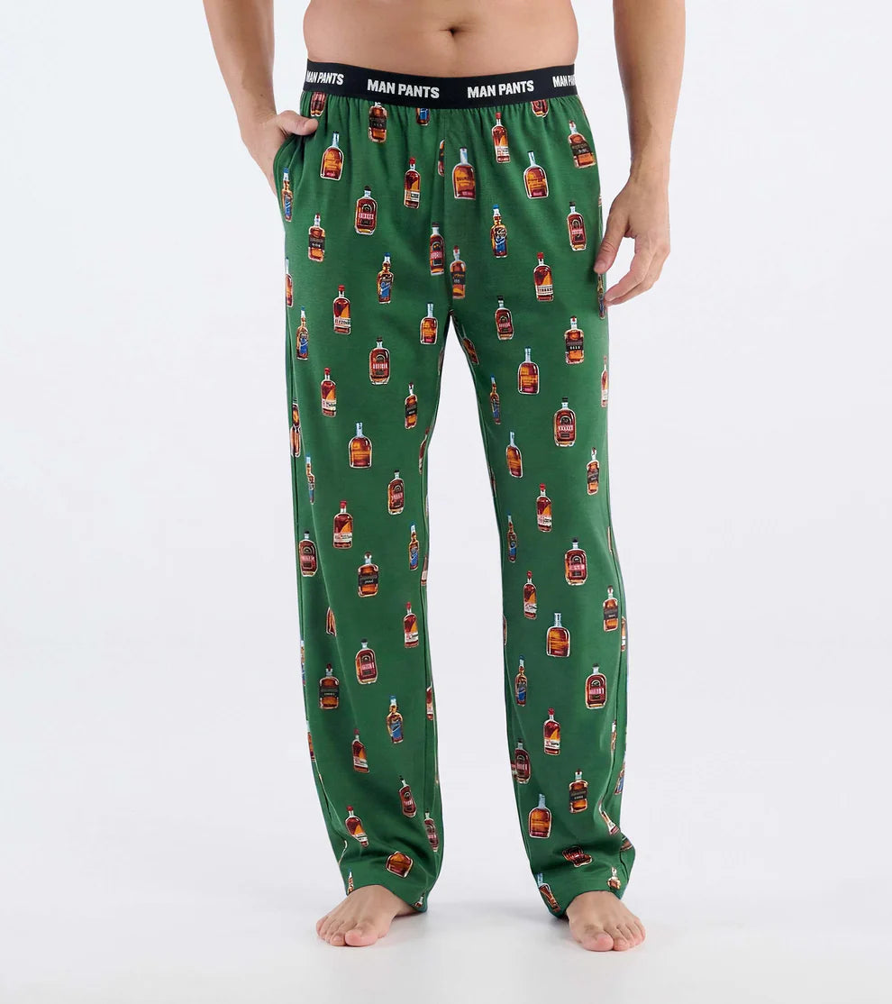 Men's Bourbon Bottles Man Pants