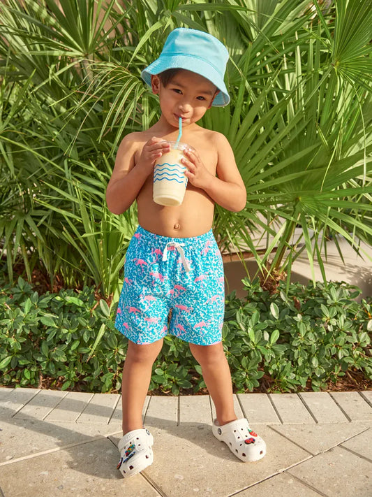 Chubbies Youth The Domingos Are For Flamingos Swim Shorts