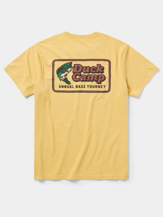 Duck Camp Bass Tourney Tee - Mustard