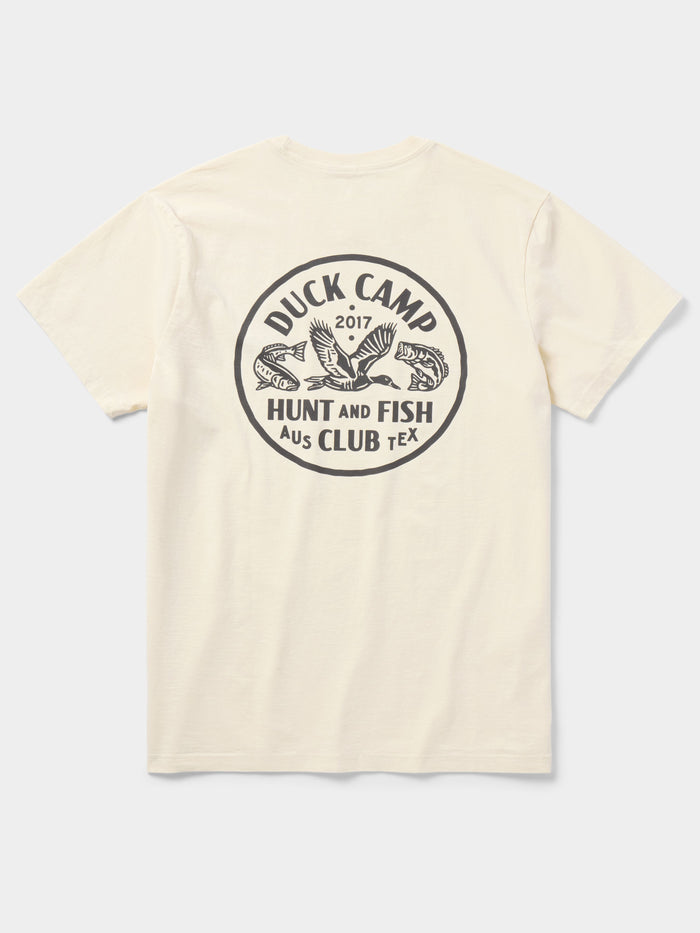 Duck Camp Hunt and Fish Club Tee - Ivory