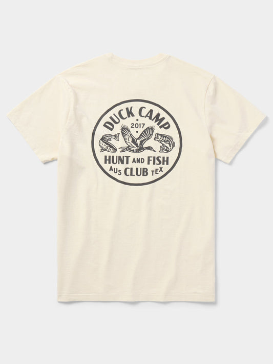 Duck Camp Hunt and Fish Club Tee - Ivory