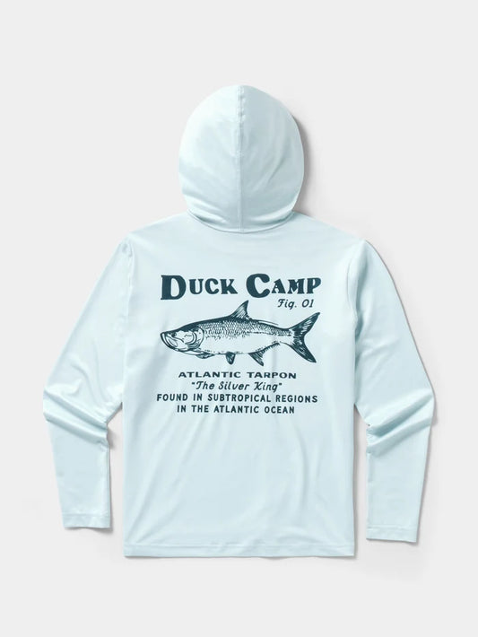 Duck Camp Youth Sun Hoodie Silverking - Ice Water