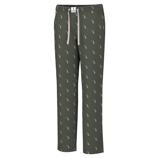 Local Boy Pajama Pant - Dark Olive Dog & Moon