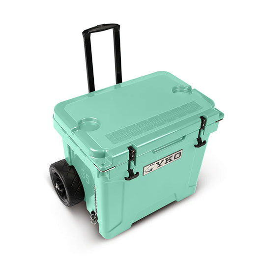 Yukon Outfitters Party wagon 35QT Wheeled Hard Cooler - Seafoam