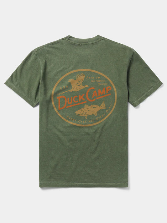 Duck Camp Pheasant Redfish Tee - Willow