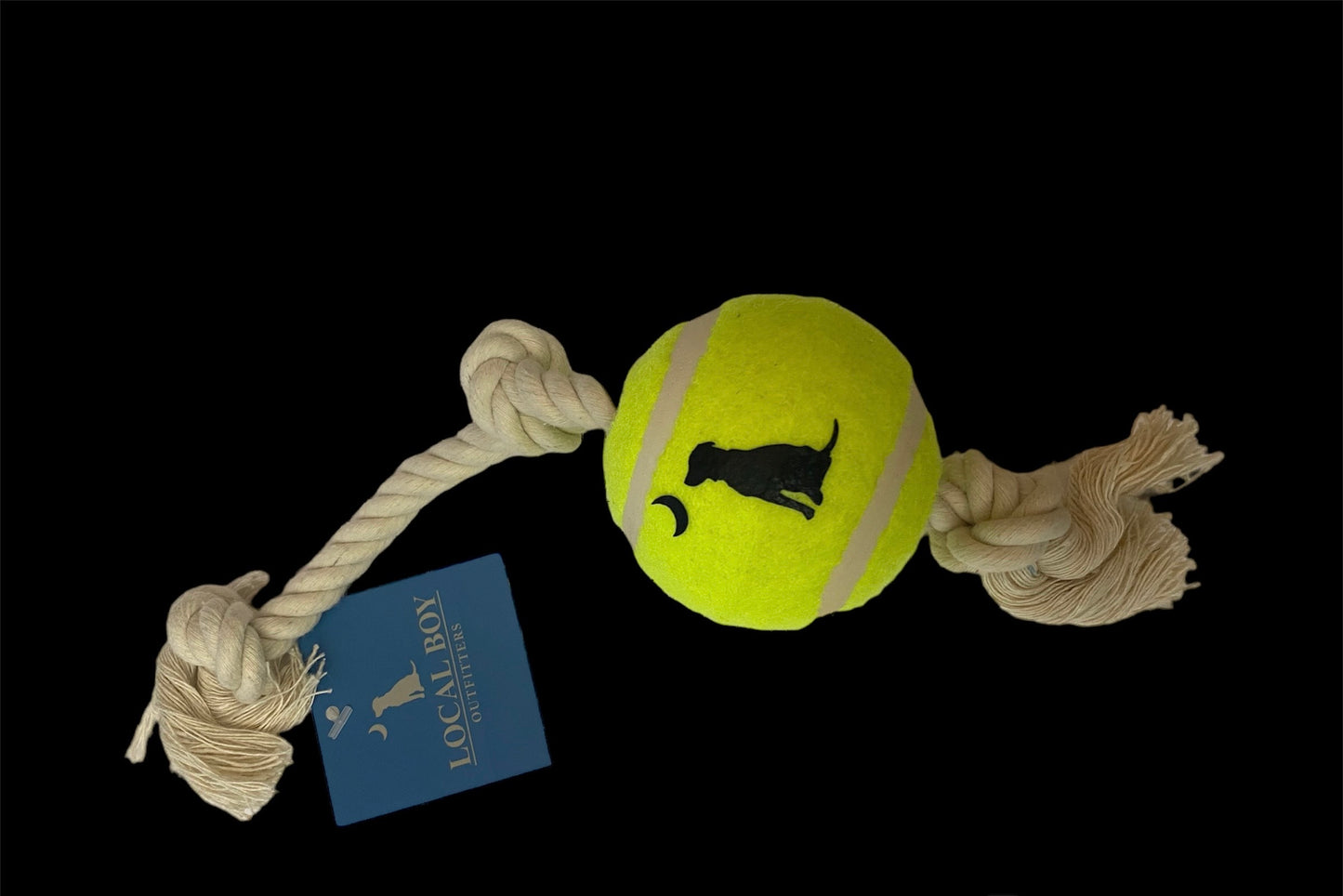 Local Boy  Rope & Tennis Ball Dog Toy
