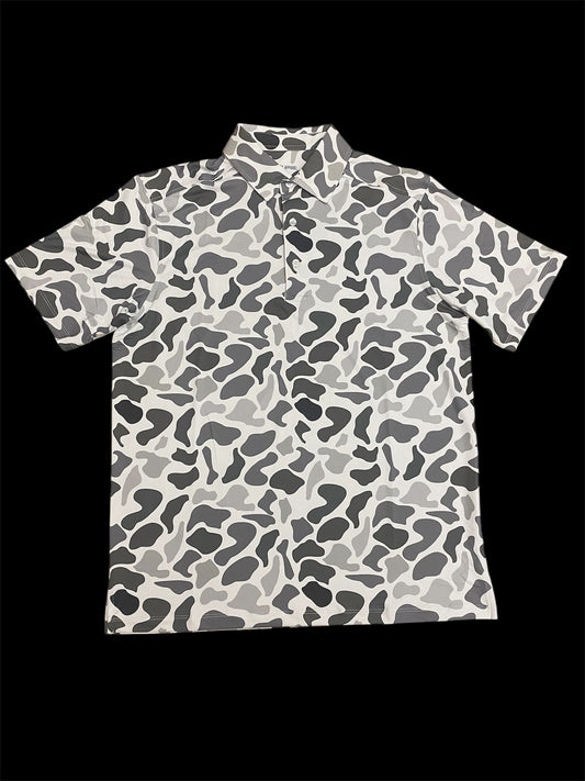 Meripex White Camo Polo