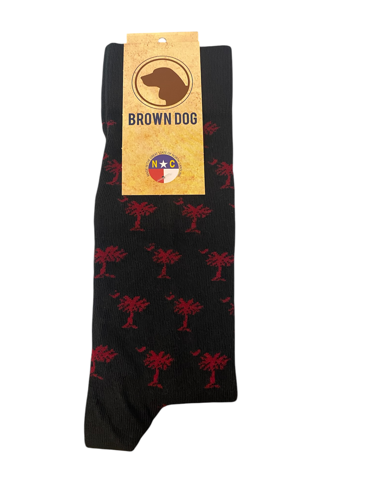 Brown Dog Palmetto Socks - Black/ Tibetan