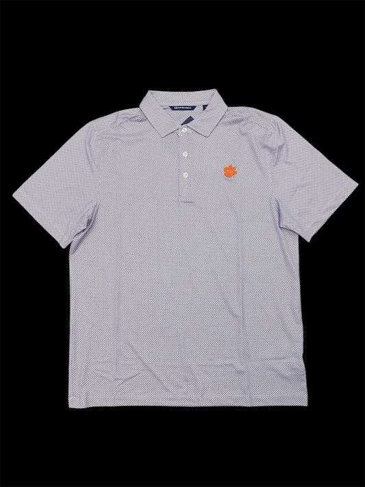 Cutter & Buck Pike Eco Symmetry Print Stretch Recycled Mens Polo