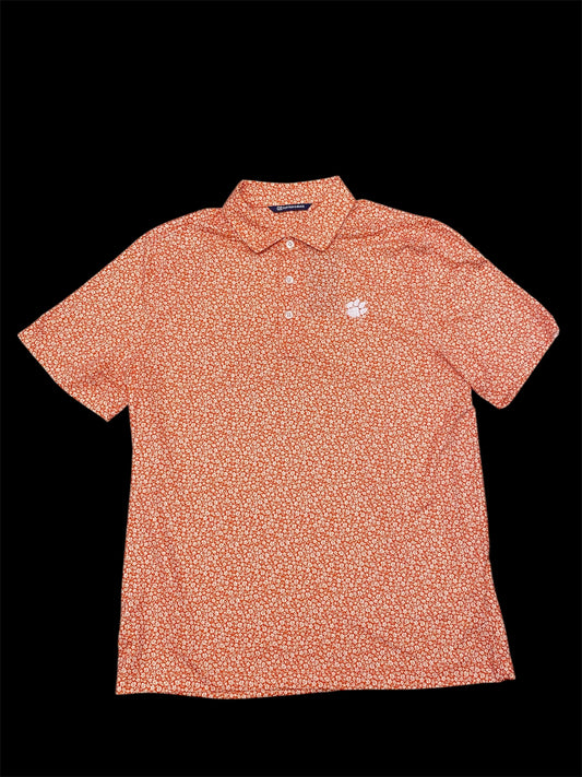 Cutter & Buck Pike Eco Flora Print Recycled Mens Polo
