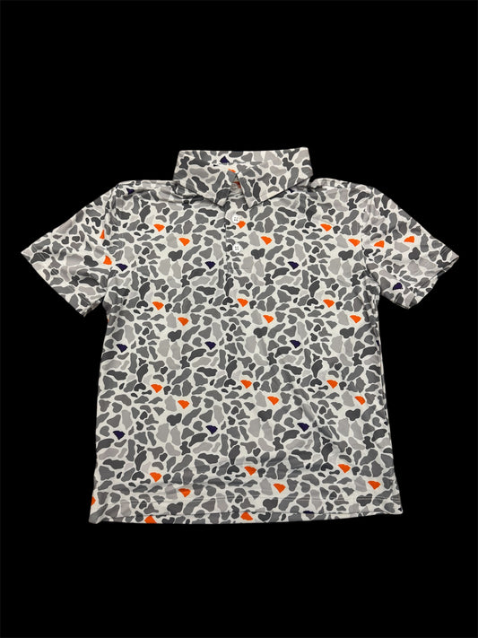 Meripex Youth Performance Polo - SC Camo Orange/Purple