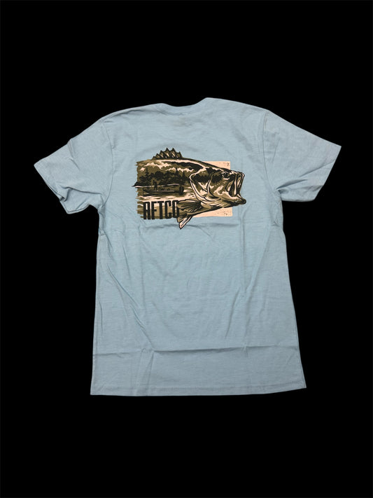 Aftco Time Off Tee - Milky Blue Heather