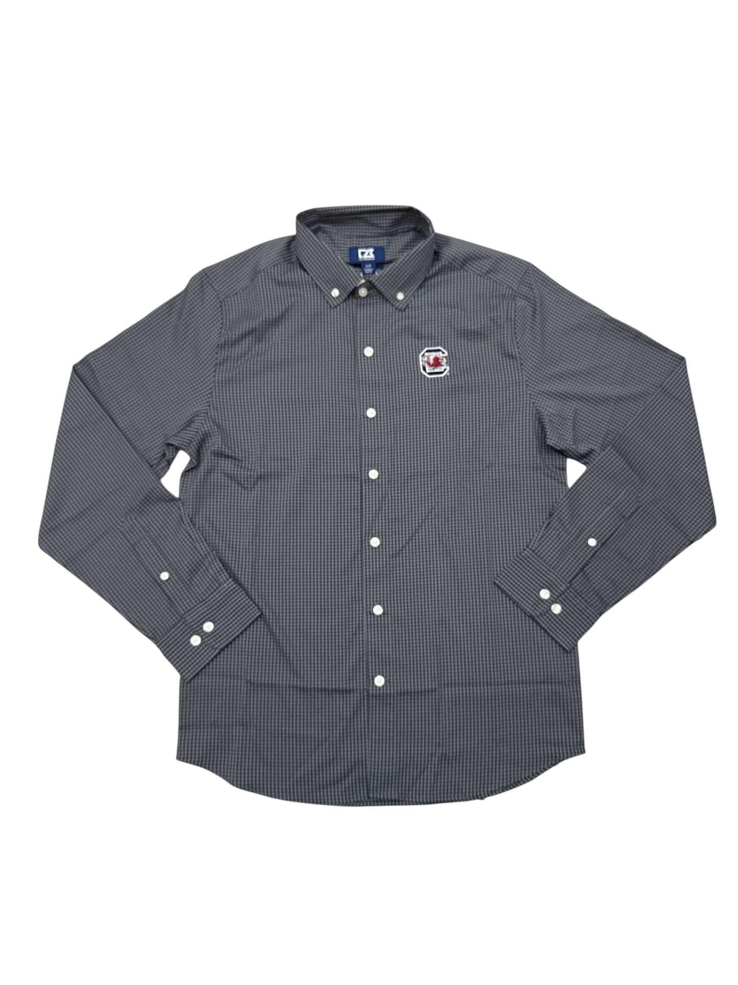Cutter & Buck Skyline Eco Gingham Button Up - Carolina