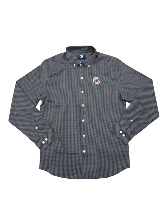 Cutter & Buck Skyline Eco Gingham Button Up - Carolina