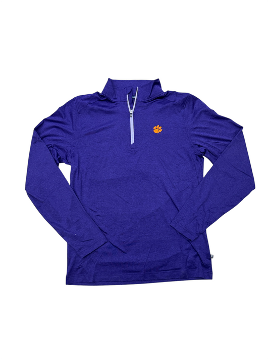 Cutter & Buck Coastline Epic Comfort Eco 1/4 Zip - Clemson