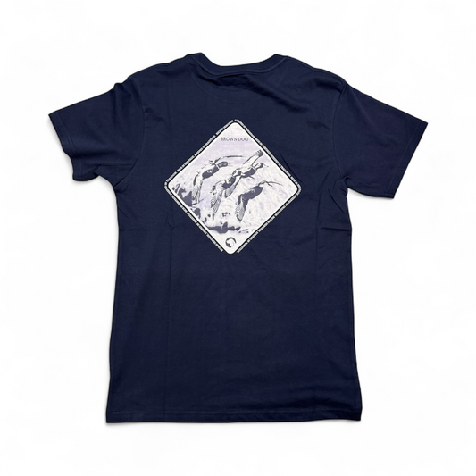WBD Ducks In Flight Tee - Navy
