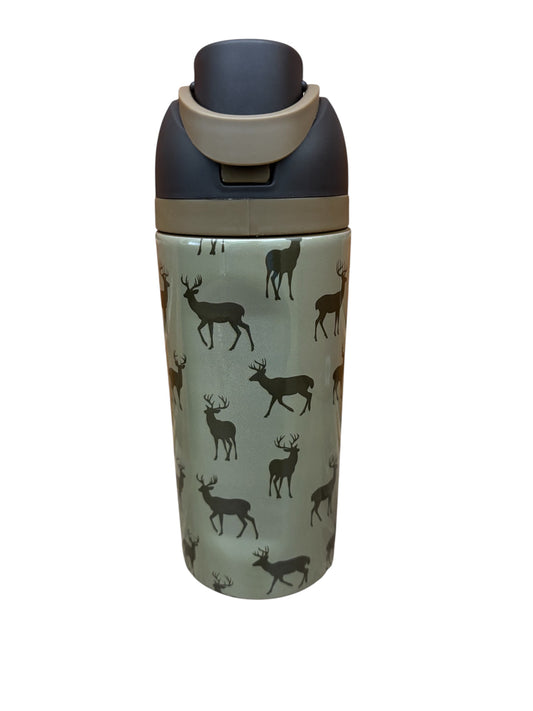 Jane Marie Kids 16oz Water Bottle With Straw Cap - Buck Wild