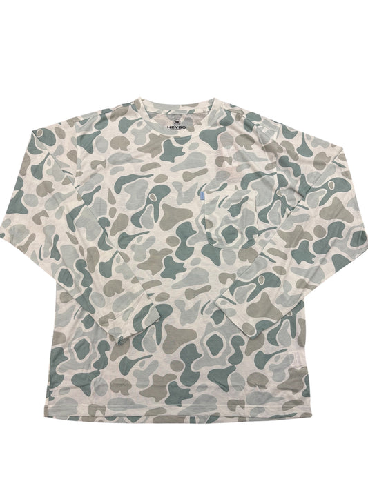 Heybo Oceanside Crew Neck - Traditions Camo Blue