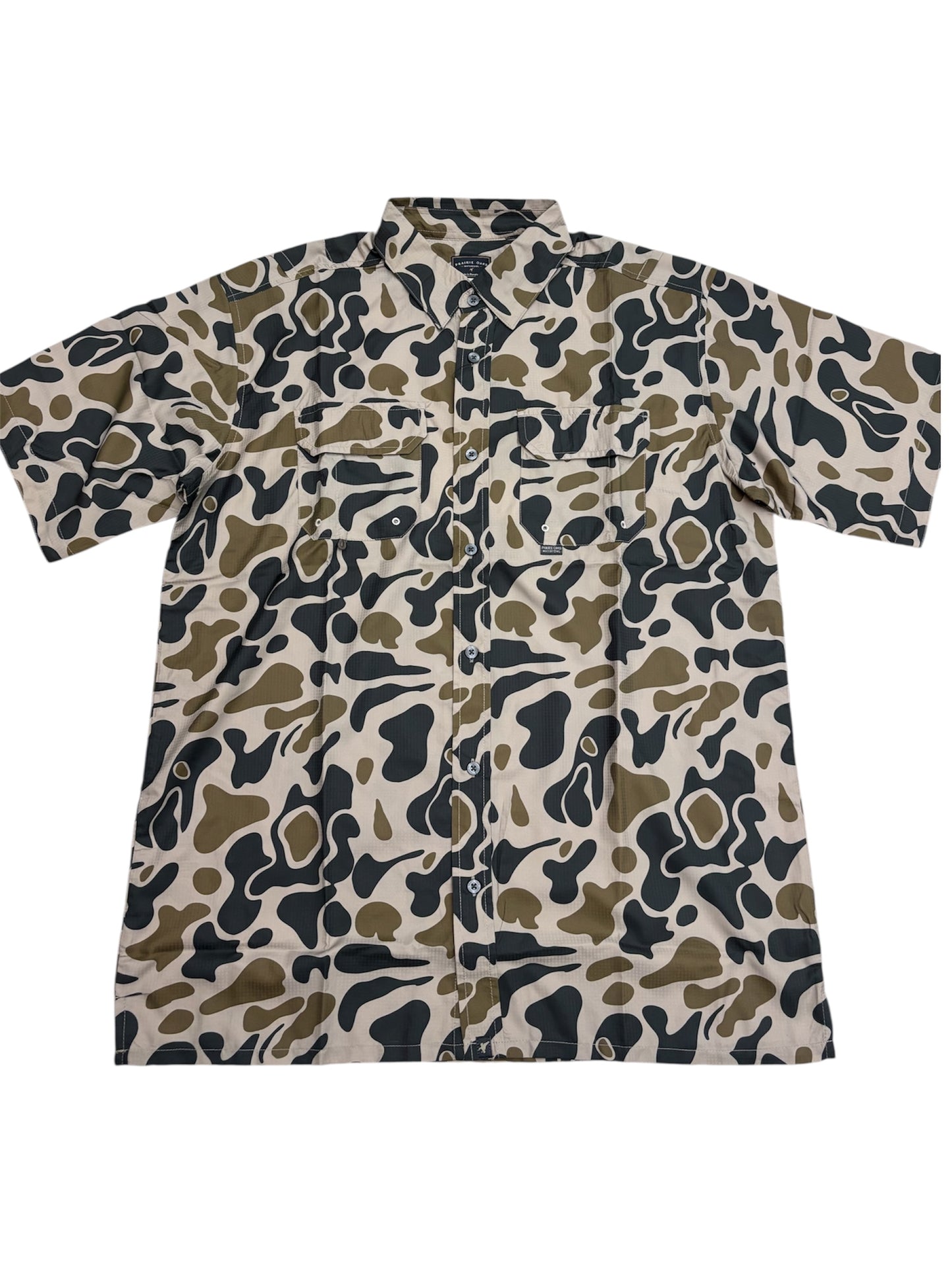 Prairie Oaks Camp Shirt - Traditions Camo Olive