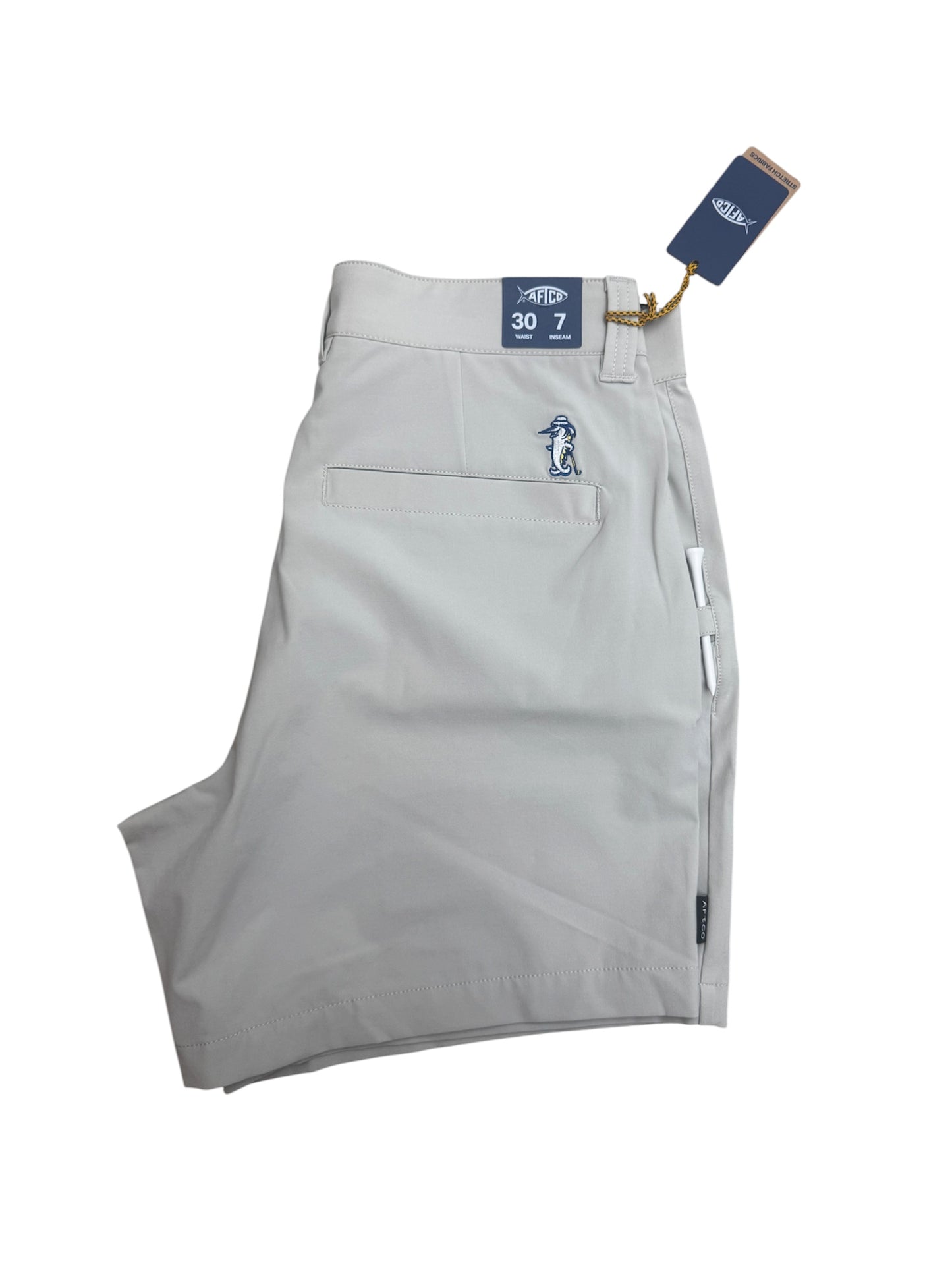 Aftco Fairwaves Shorts 7in" - Stone