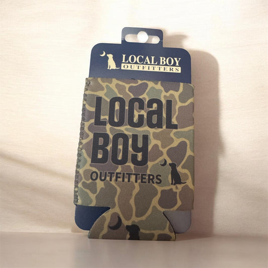 Local Boy Aligned Koozie - Brush Camo
