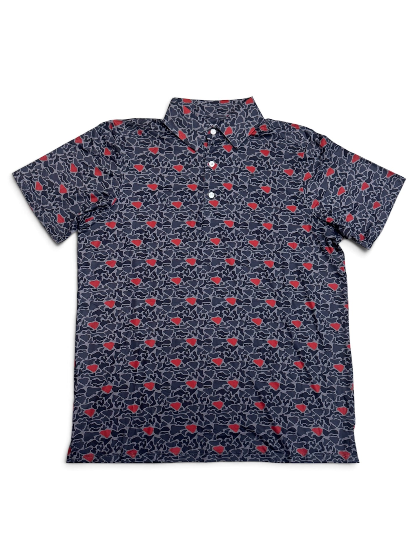 Meripex Performance polo SC Camo Rooster - Garnet/Black
