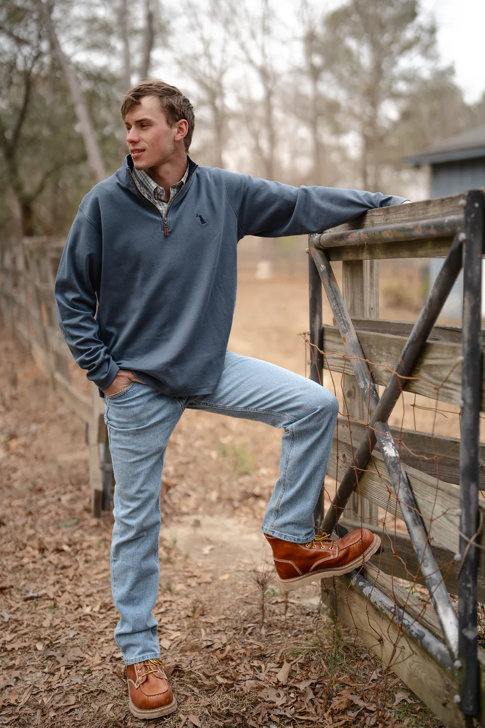 Local Boy Bentley Quarter Zip - Slate