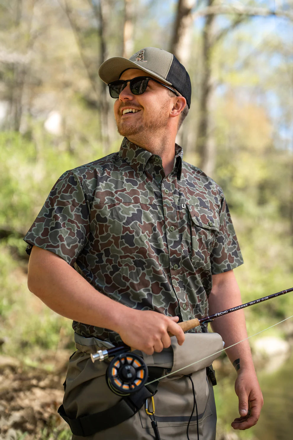 Local Boy Seadation Angler SS Shirt- Localflage OD